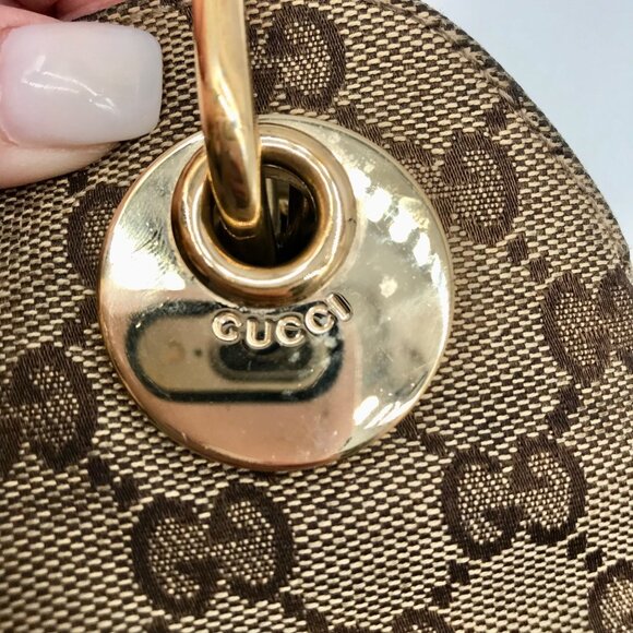 Gucci Brown and Beige Monogram GG Canvas Eclipse Shoulder Bag - Picture 12 of 12